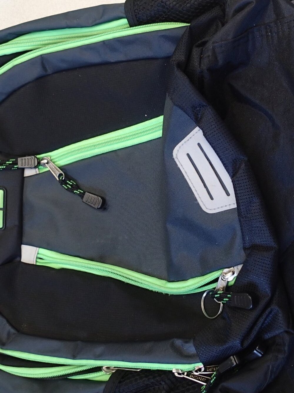 Black and Green Backpack